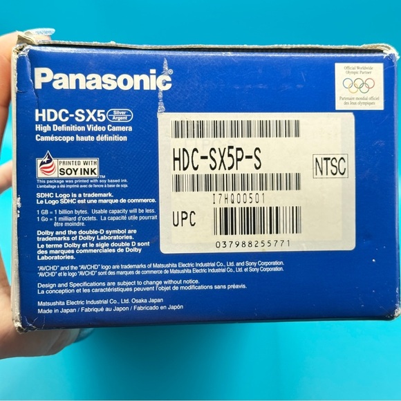 Panasonic HDC-SX5P-S HD 3CCD Camcorder AVCHD Hybrid SD/DVD Factory Sealed NIB - Picture 6 of 11